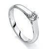 Solitär Ring 750/18K Weissgold Diamant 0.5ct.