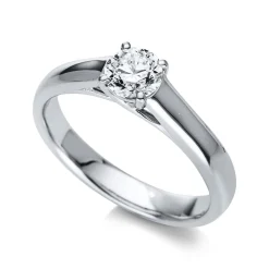 Solitär Ring 585/14K Weissgold Diamant 0.5ct.