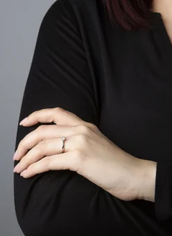 Solitär Ring 750/18K Weissgold Diamant 0.2ct.