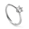 Solitär Ring 750/18K Weissgold/Platin 950 Diamant 0.5ct.