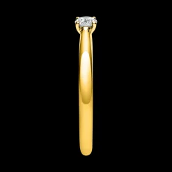 Solitär-Ring 4-Griff-Fassung, Diamant 0.15 ct.