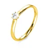 Solitär-Ring 750/18K Gelbgold Diamant 0.15ct.