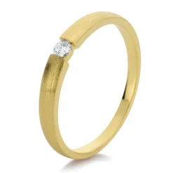 Solitär-Ring 585/14K Gelbgold Diamant 0.06ct.