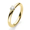 Solitär-Ring 750/18K Gelbgold Diamant 0.2ct.
