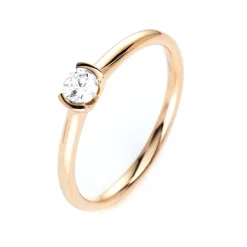 Solitär-Ring 585/14K Gelbgold Diamant 0.2ct.