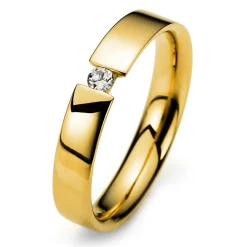Solitär-Ring 585/14K Gelbgold Diamant 0.06ct.