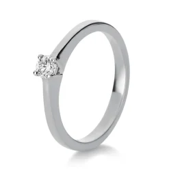 Solitär-Ring 750/18K Weissgold Diamant 0.15ct.