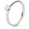 Solitär-Ring 585/14K Weissgold Diamant 0.15ct.