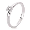 Solitär-Ring 585/14K Weissgold Diamant 0.25ct.