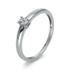 Solitär-Ring 750/18K Weissgold Diamant 0.15ct.