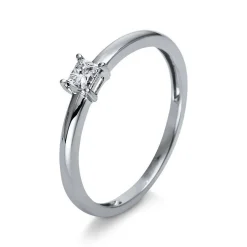 Solitär-Ring 750/18K Weissgold Diamant 0.2ct.