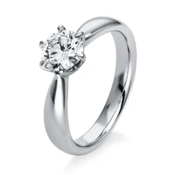 Solitär-Ring 750/18K Weissgold Diamant 1.01ct.