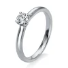 Solitär-Ring 750/18K Weissgold Diamant 0.3ct.