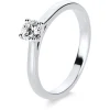 Solitär-Ring 585/14K Weissgold Diamant 0.3ct.