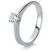 Solitär-Ring 750/18K Weissgold Diamant 0.35ct.