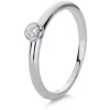 Solitär-Ring 750/18K Weissgold Diamant 0.3ct.