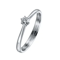 Solitär-Ring 750/18K Weissgold Diamant 0.03ct.