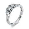 Solitär-Ring 585/14K Weissgold Diamant 0.61ct.