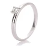 Solitär-Ring 585/14K Weissgold Diamant 0.2ct.