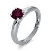 Solitär-Ring 750/18K Weissgold Turmalin 1ct.