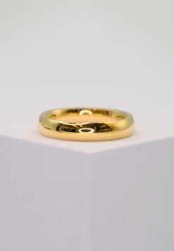 Trauring Gelbgold 750 bombiert Comfort Fit (53)