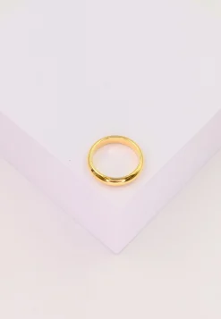 Trauring Gelbgold 750 halbrund bombiert (58)