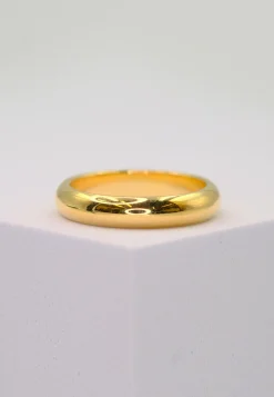 Trauring Gelbgold 750 halbrund bombiert (57)