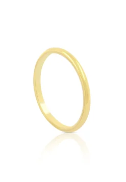 Trauring halbrund Gelbgold 750 (52)