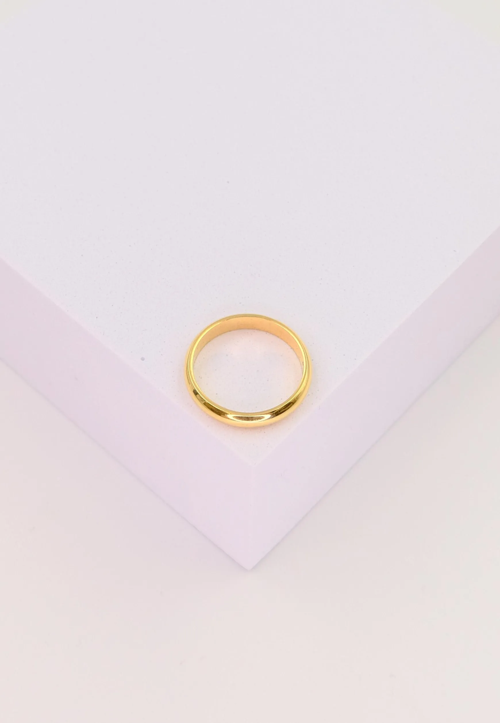 Trauring halbrund Gelbgold 750 (58)