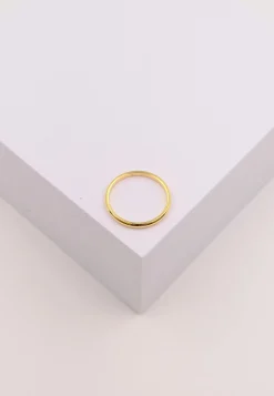 Trauring halbrund Gelbgold 750 (56)