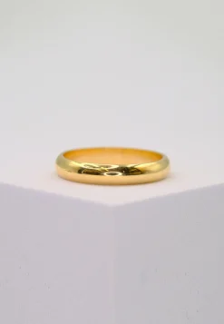 Trauring halbrund Gelbgold 750 (58)