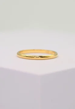 Trauring halbrund Gelbgold 750 (56)