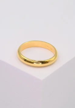 Trauring halbrund Gelbgold 750 (52)