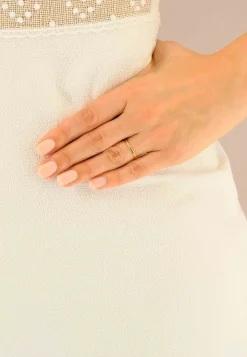 Trauring halbrund Gelbgold 750 (56)