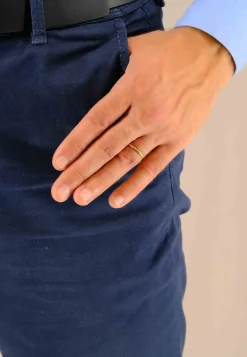 Trauring halbrund Gelbgold 750 (56)