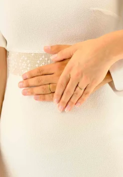 Trauring halbrund Gelbgold 750 (56)