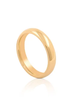 Trauring Rotgold 750 bombiert Comfort Fit (63)