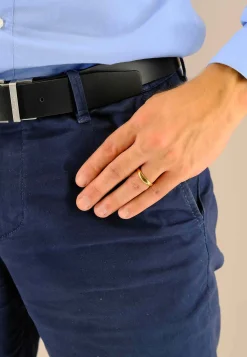 Trauring Rotgold 750 bombiert Comfort Fit (63)