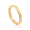 Trauring Rotgold 750 Innenschiene bombiert (56)