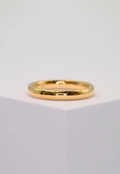 Trauring Rotgold 750 Innenschiene bombiert (51)
