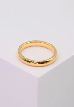 Trauring Rotgold 750 Innenschiene bombiert (51)