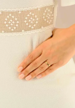 Trauring Rotgold 750 Innenschiene bombiert (51)