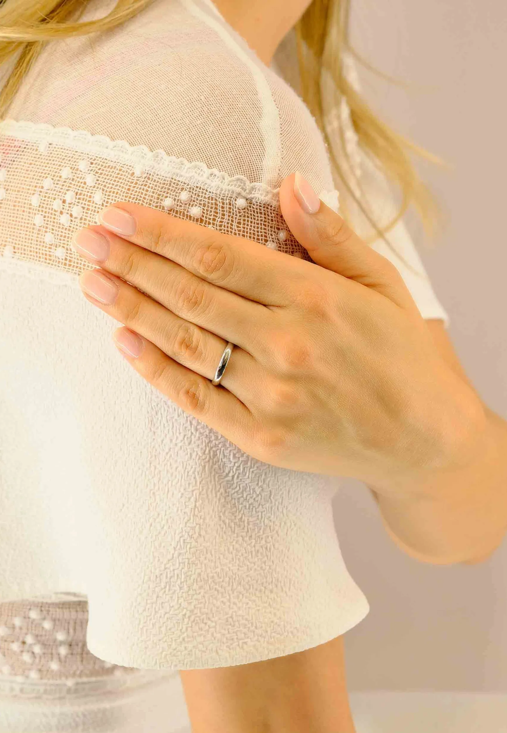 Trauring Weissgold 750 (50)