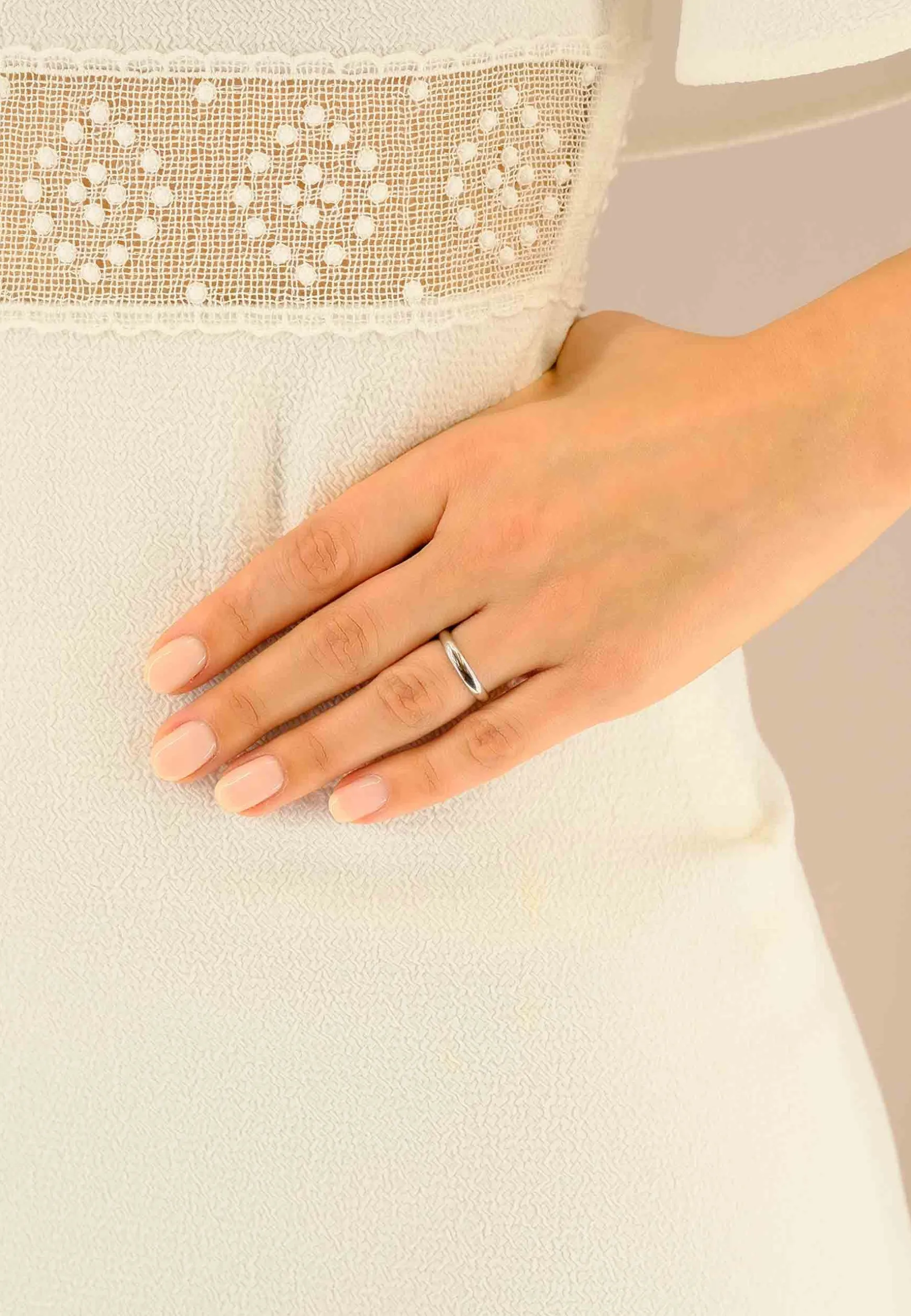 Trauring Weissgold 750 (50)