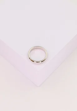 Trauring Weissgold 750 halbrund bombiert (51)