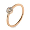 Verlobungsring 585/14K Roségold Diamant 0.12ct.