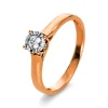 Verlobungsring 750/18K Rotgold Diamant 0.14ct.