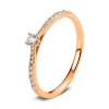 Verlobungsring 750/18K Rotgold Diamant 0.21ct.