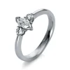 Verlobungsring 750/18K Weissgold Diamant 0.53ct.