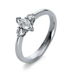 Verlobungsring 750/18K Weissgold Diamant 0.53ct.
